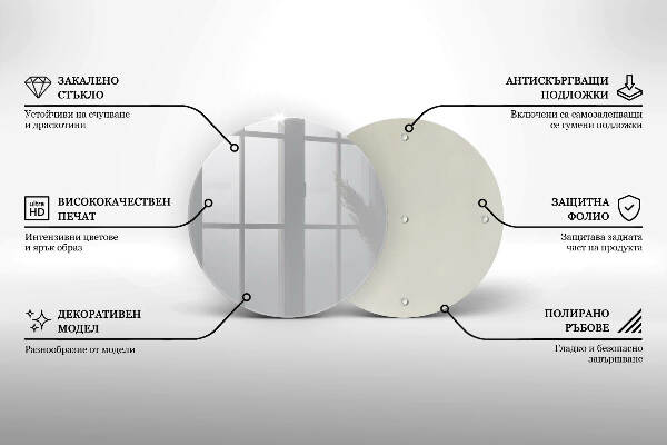 Síri gyertya alátét Szürke szín