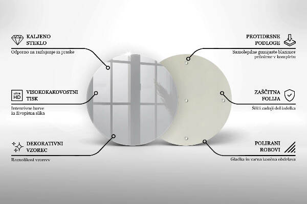 Síri gyertya alátét Szürke szín