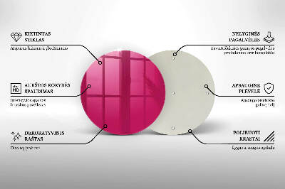 Üveg alátét gyertyákhoz Szín rózsaszín