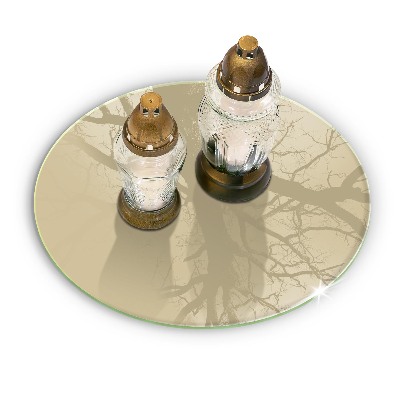 Síri gyertya alátét Bézs színű