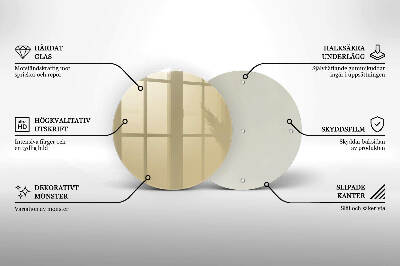 Síri gyertya alátét Bézs színű