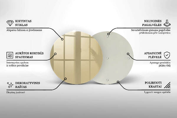 Síri gyertya alátét Bézs színű