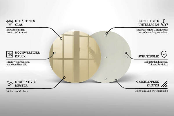 Síri gyertya alátét Bézs színű