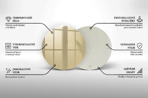 Síri gyertya alátét Bézs színű