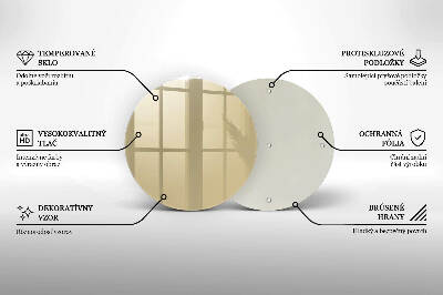 Síri gyertya alátét Bézs színű