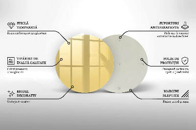Üveg alátét gyertyákhoz Sárga