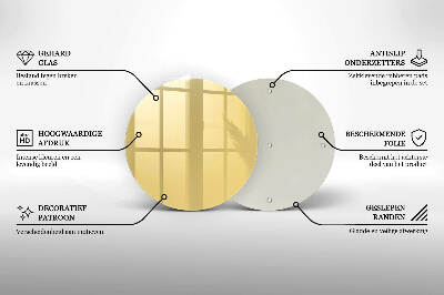 Üveg alátét gyertyákhoz Sárga