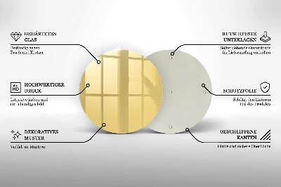 Üveg alátét gyertyákhoz Sárga