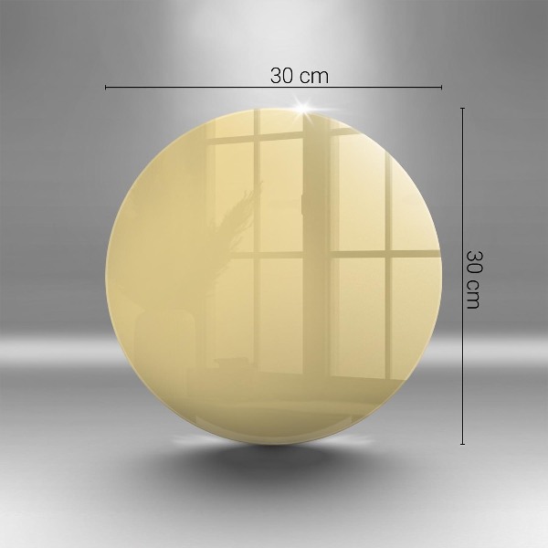 Üveg alátét gyertyákhoz Sárga