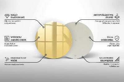 Üveg alátét gyertyákhoz Sárga