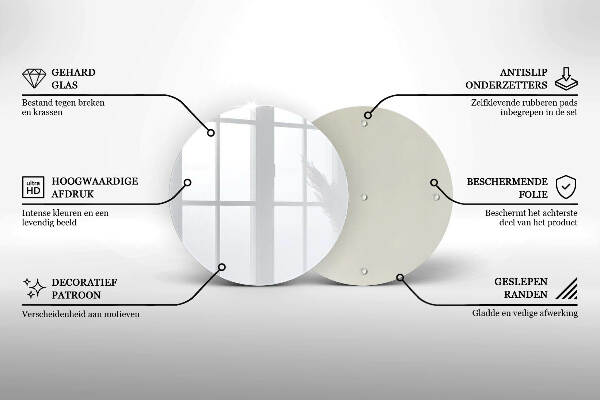 Síri gyertya alátét Szín fehér