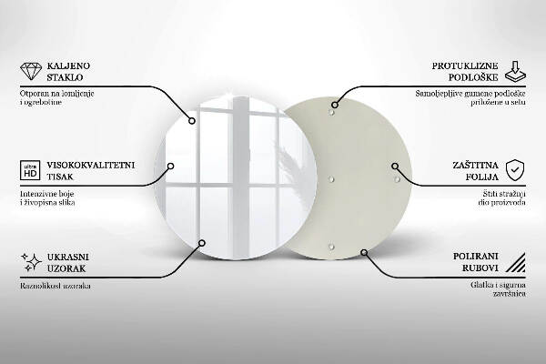 Síri gyertya alátét Szín fehér