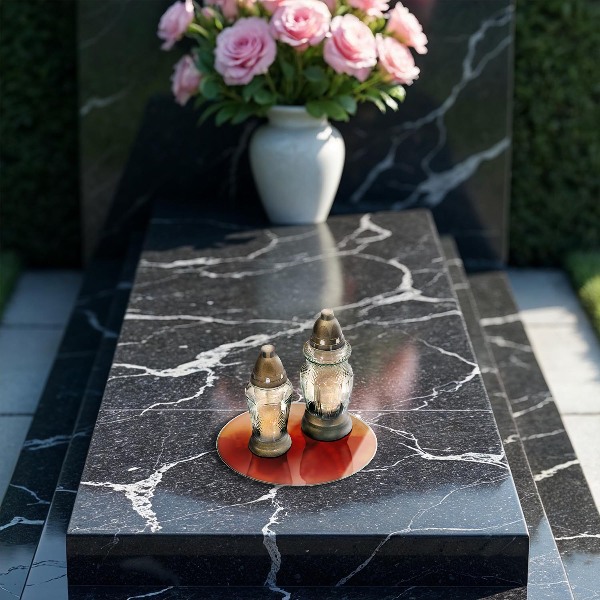 Üveg alátét gyertyákhoz Narancs színű