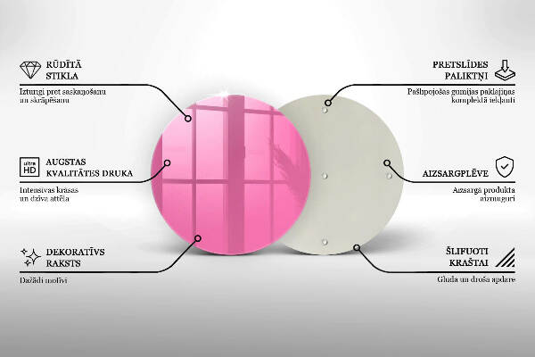 Síri gyertya alátét Szín rózsaszín