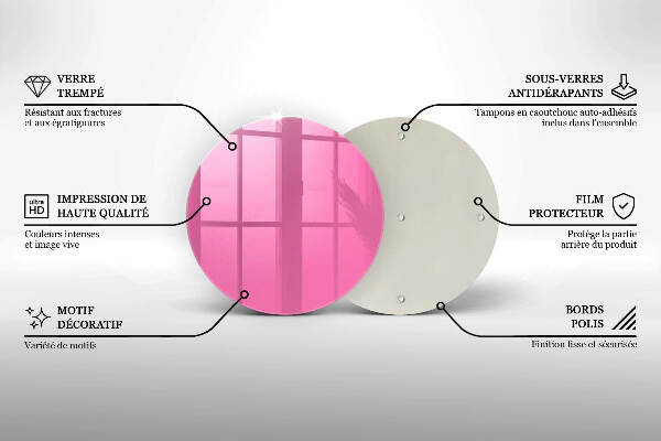Síri gyertya alátét Szín rózsaszín