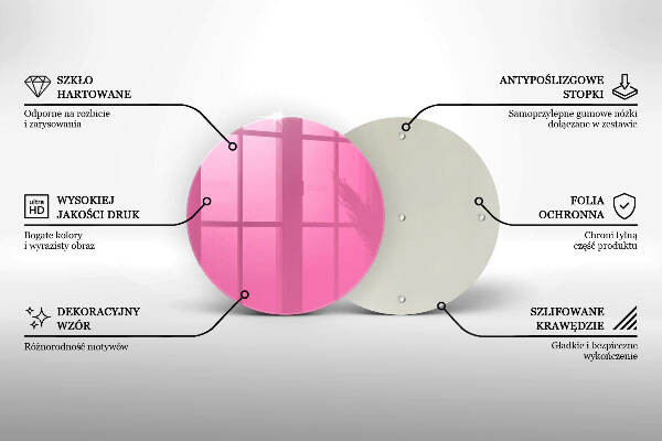 Síri gyertya alátét Szín rózsaszín