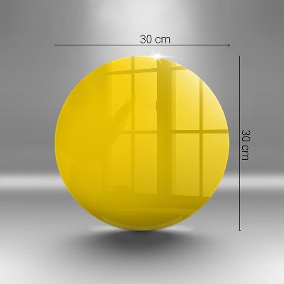 Üveg alátét gyertyákhoz Sárga