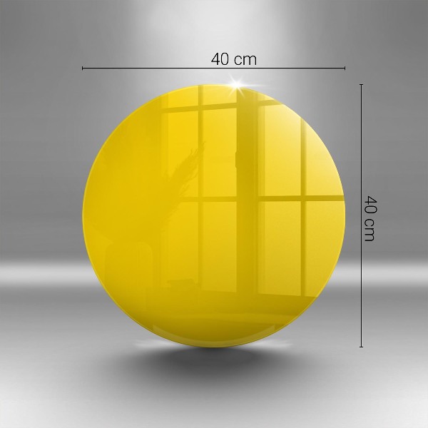 Üveg alátét gyertyákhoz Sárga