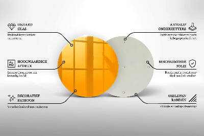 Síri gyertya alátét Sötét sárga színű
