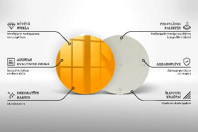 Síri gyertya alátét Sötét sárga színű