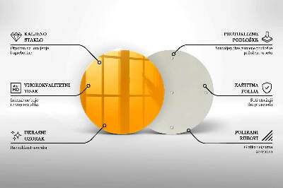 Síri gyertya alátét Sötét sárga színű