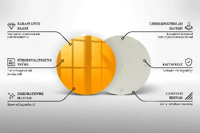 Síri gyertya alátét Sötét sárga színű