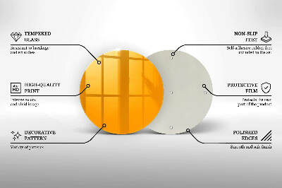 Síri gyertya alátét Sötét sárga színű