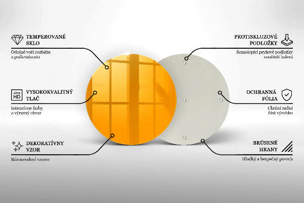 Síri gyertya alátét Sötét sárga színű