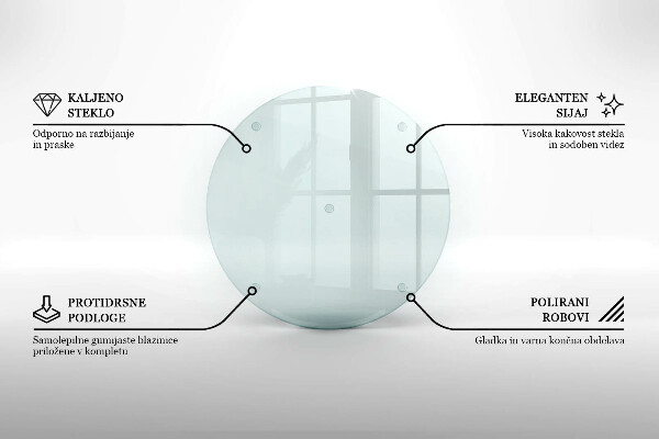 Kerek üveg gyertyatartó átlátszó