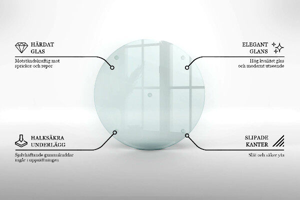 Kerek üveg gyertyatartó átlátszó