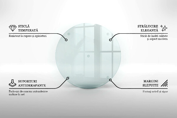 Kerek üveg gyertyatartó átlátszó