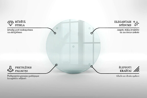 Kerek üveg gyertyatartó átlátszó