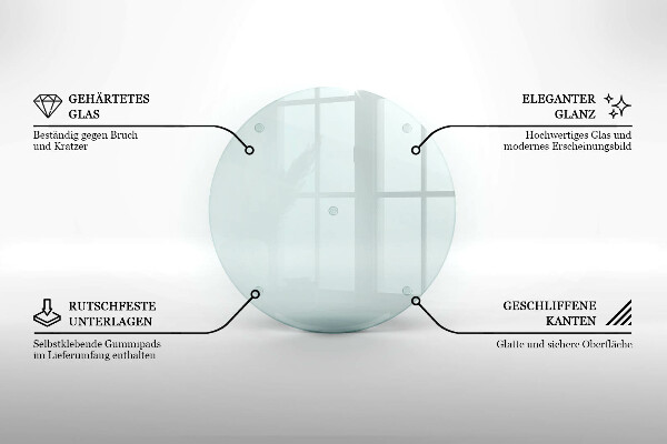 Kerek üveg gyertyatartó átlátszó