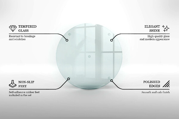 Kerek üveg gyertyatartó átlátszó