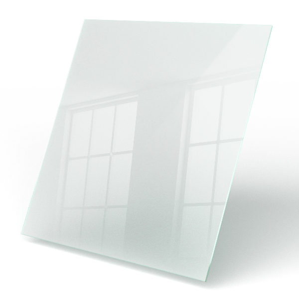 Négyzet alakú asztallap Félig átlátszó