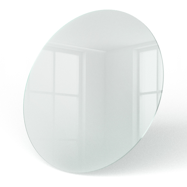 Kerek asztallap Félig átlátszó