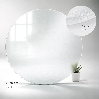 Kerek asztallap Félig átlátszó