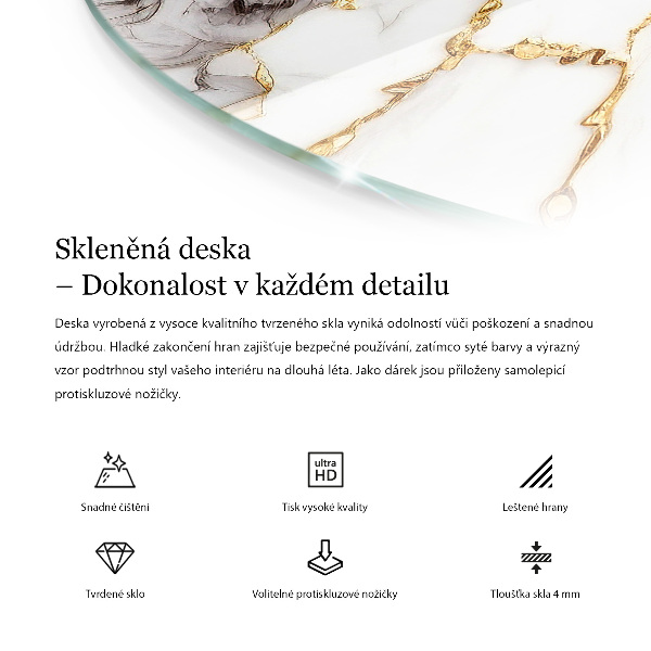 Edzett üveglap Színe fehér sima