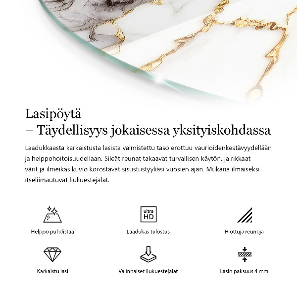 Edzett üveglap Színe fehér sima