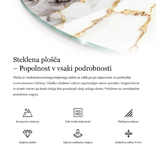 Edzett üveglap Színe fehér sima