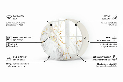 Edzett üveglap Márvány textúra minta