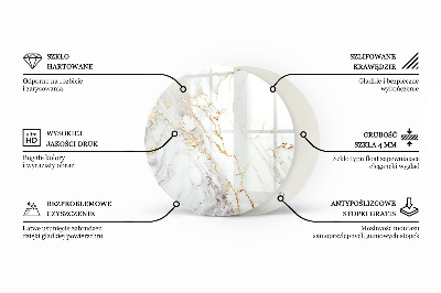 Edzett üveglap Beton textúra karcolásokkal