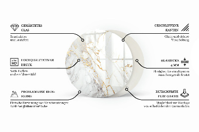 Edzett üveglap Beton textúra karcolásokkal