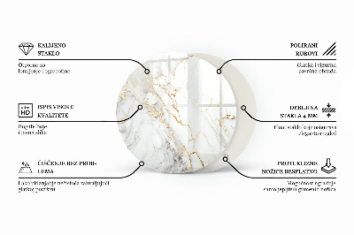 Edzett üveglap Beton textúra karcolásokkal