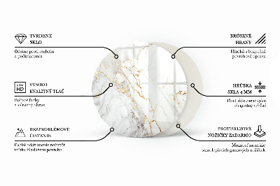 Edzett üveglap Beton textúra karcolásokkal