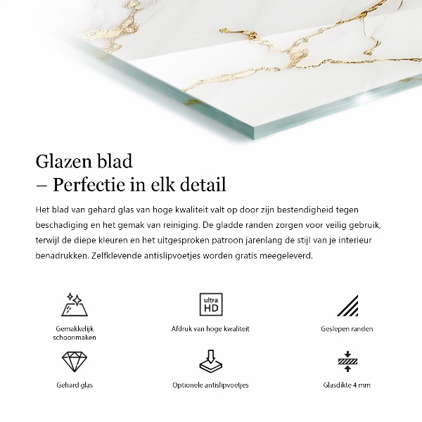 Téglalap alakú asztallap Tömör fekete elegáns