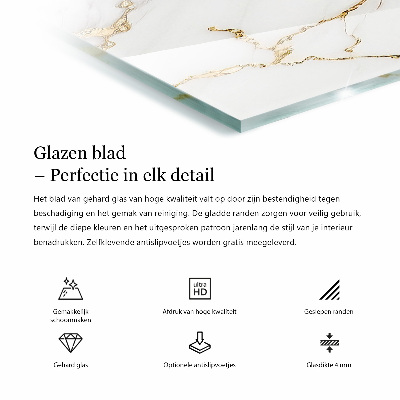 Téglalap alakú asztallap Tömör fekete elegáns