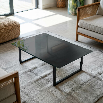 Téglalap alakú asztallap Tömör fekete elegáns