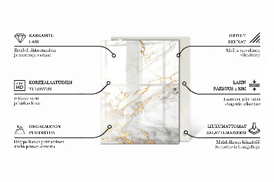 Téglalap alakú asztallap Karcolások a beton felületén