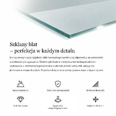 Átlátszó téglalap alakú edzett üveglap